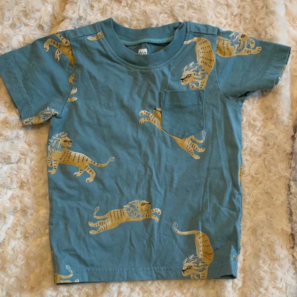 Tea Collection Teal Graphic Tee